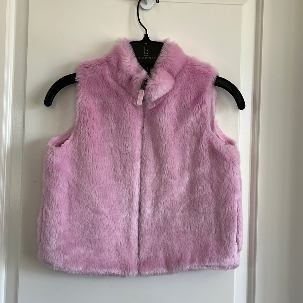 Oshkosh faux fur vest size 10